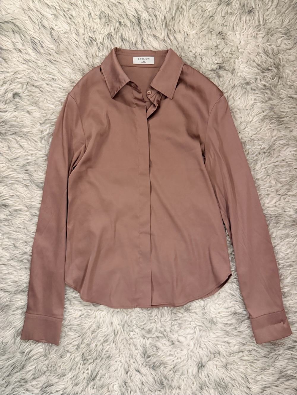 Babaton ‘Amargo’ Satin Blouse - Chesnut